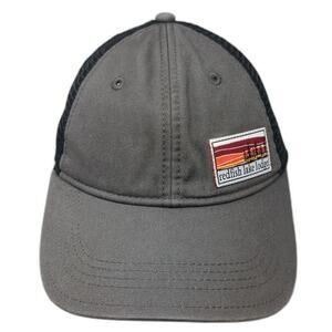 Gear For Sports Trucker Hat Gray One Size Redfish Lake Lodge Patch Mesh Back